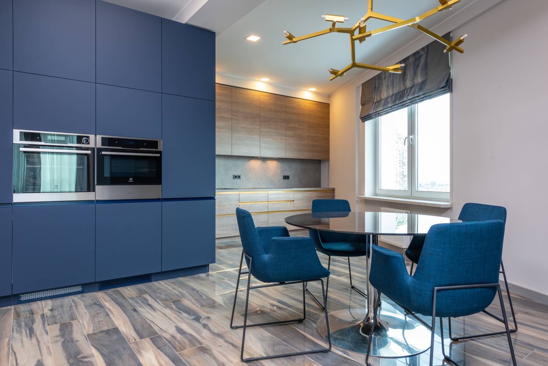 Bespoke Furniture Kitchen in Blue by Kingston Cabinetry