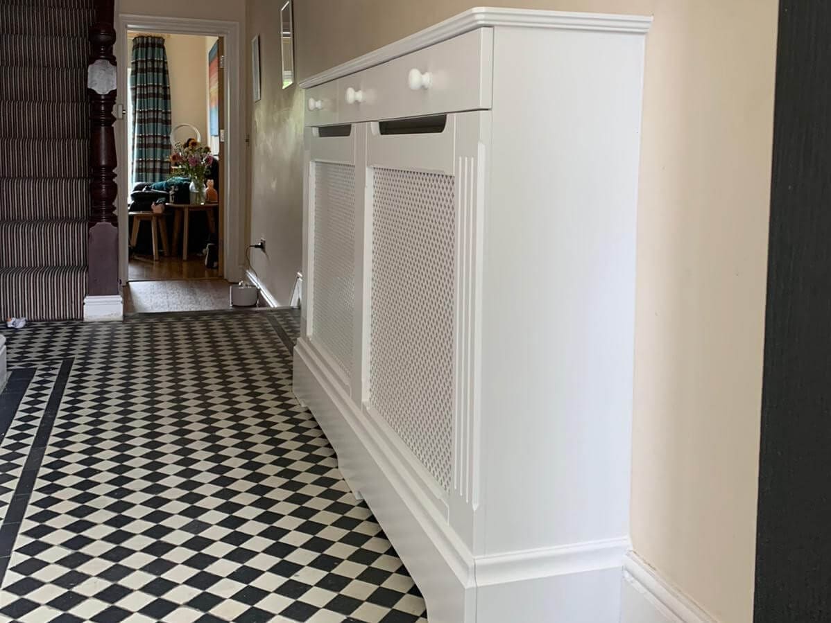 Hallway Radiator Cabinet with Storage Drawers