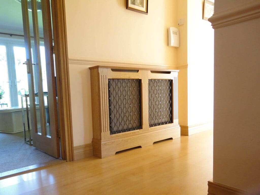 Hallway Wood Veneer Radiator Cabinet