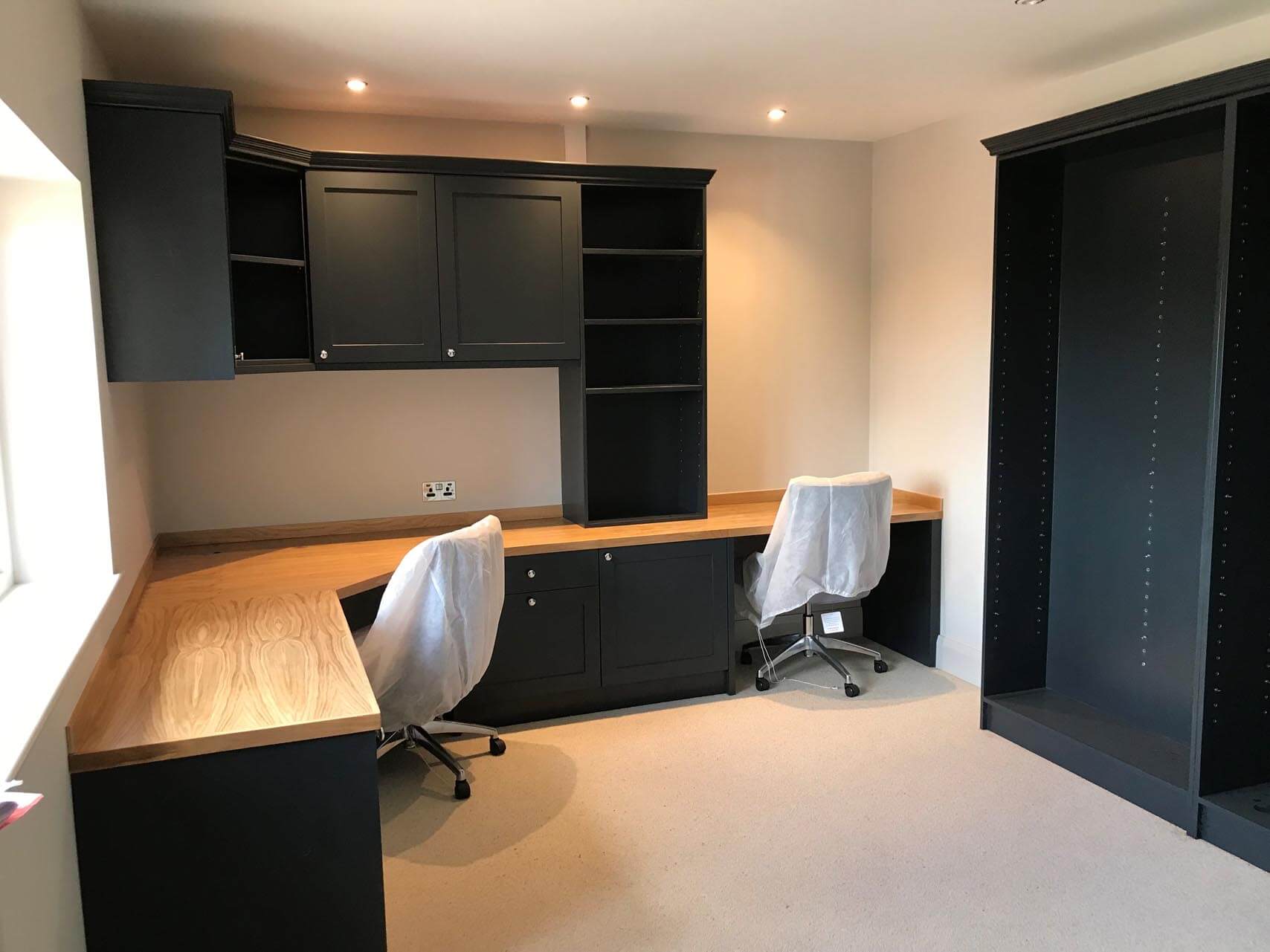 Home Study with Double Desk and Storage