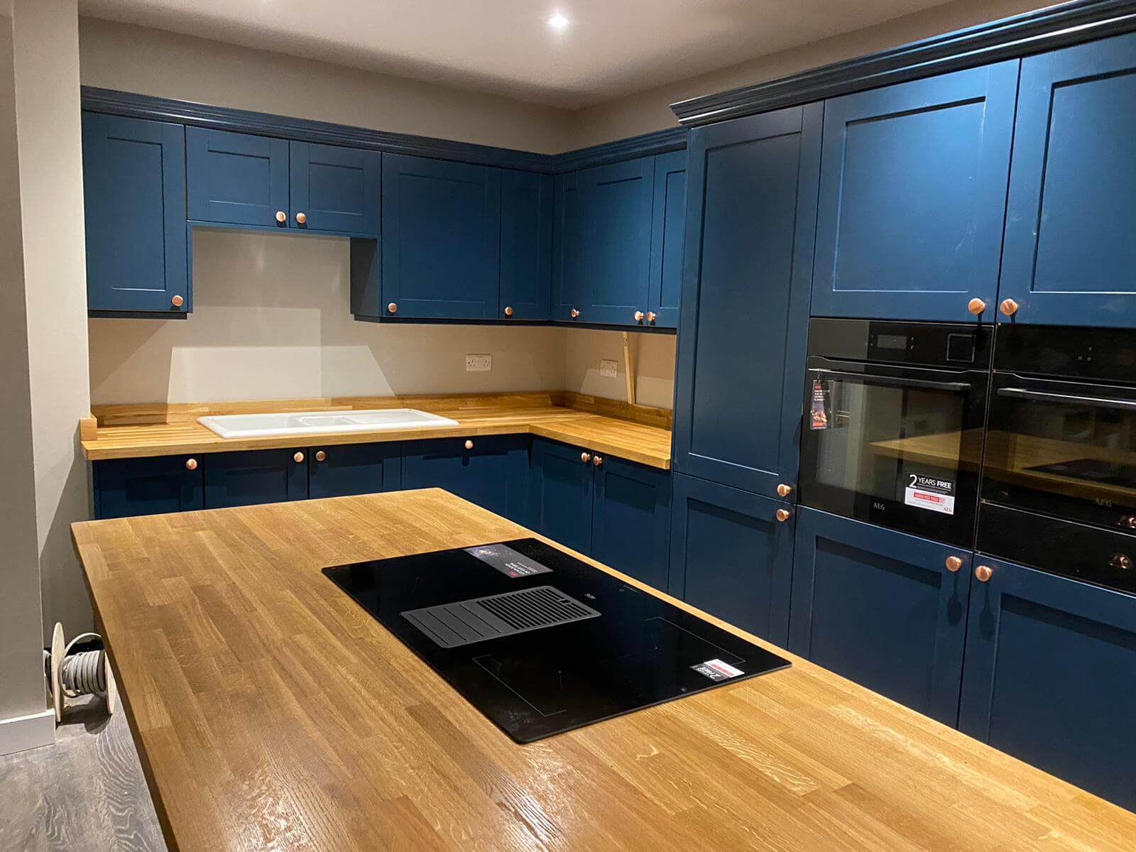 Kingston Cabinetry Dark Blue Kitchen