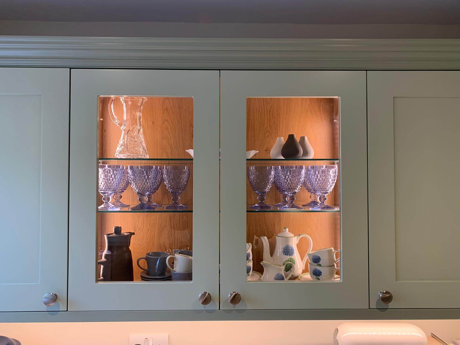Kingston Cabinetry illuminated Kitchen Cabinet