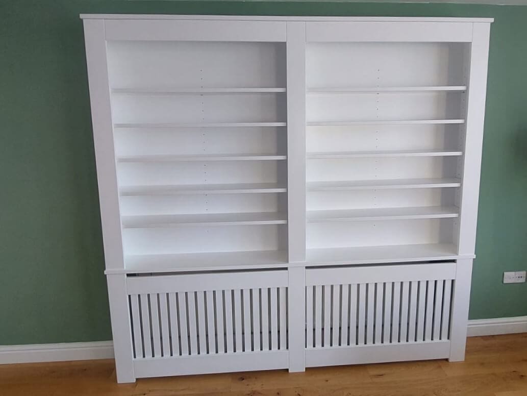 Library Bookcase with Radiator Cabinet 1